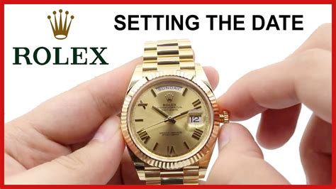 change time on fake rolex|how to adjust rolex time.